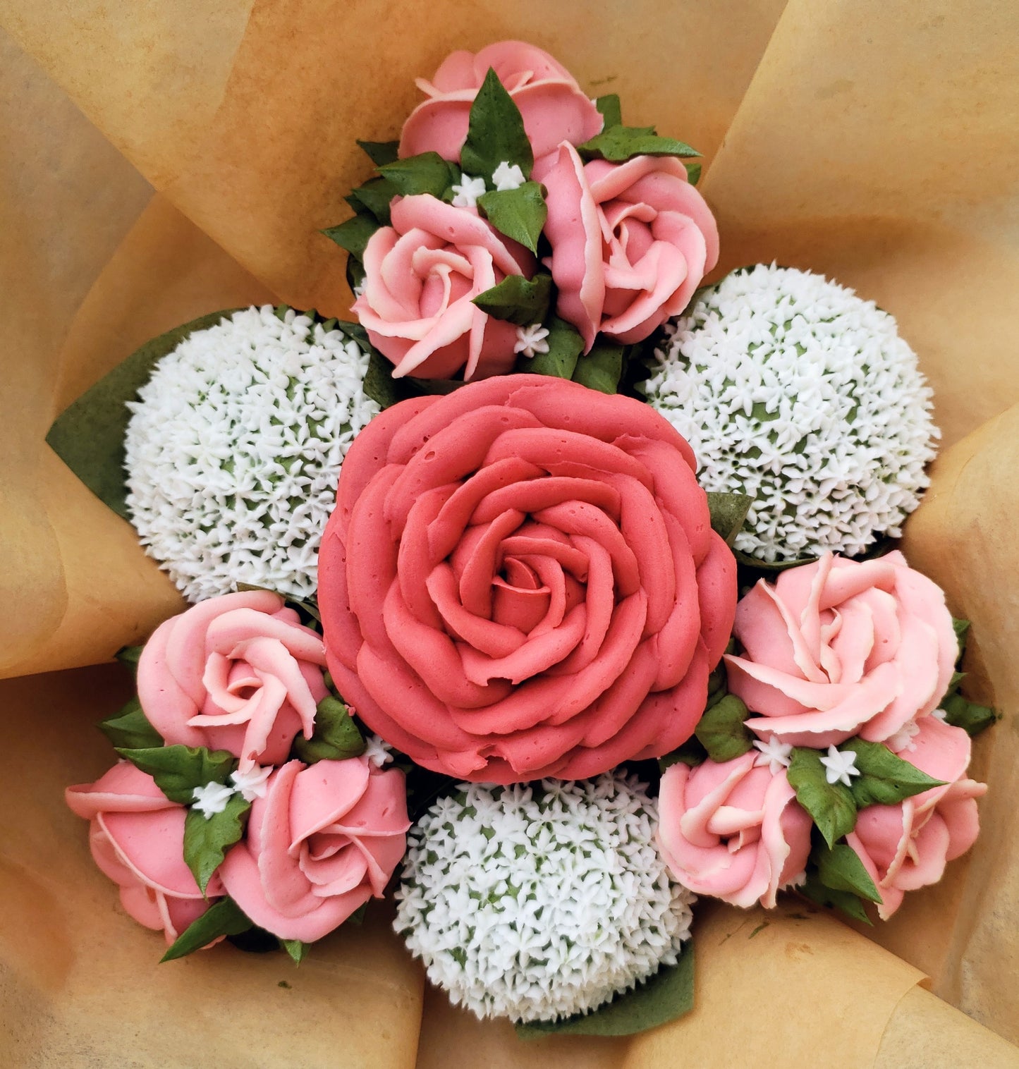 Harmonious Rose Cupcake Assortment