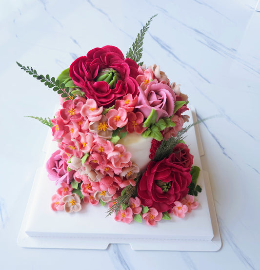 Petite Floral Celebration Cake