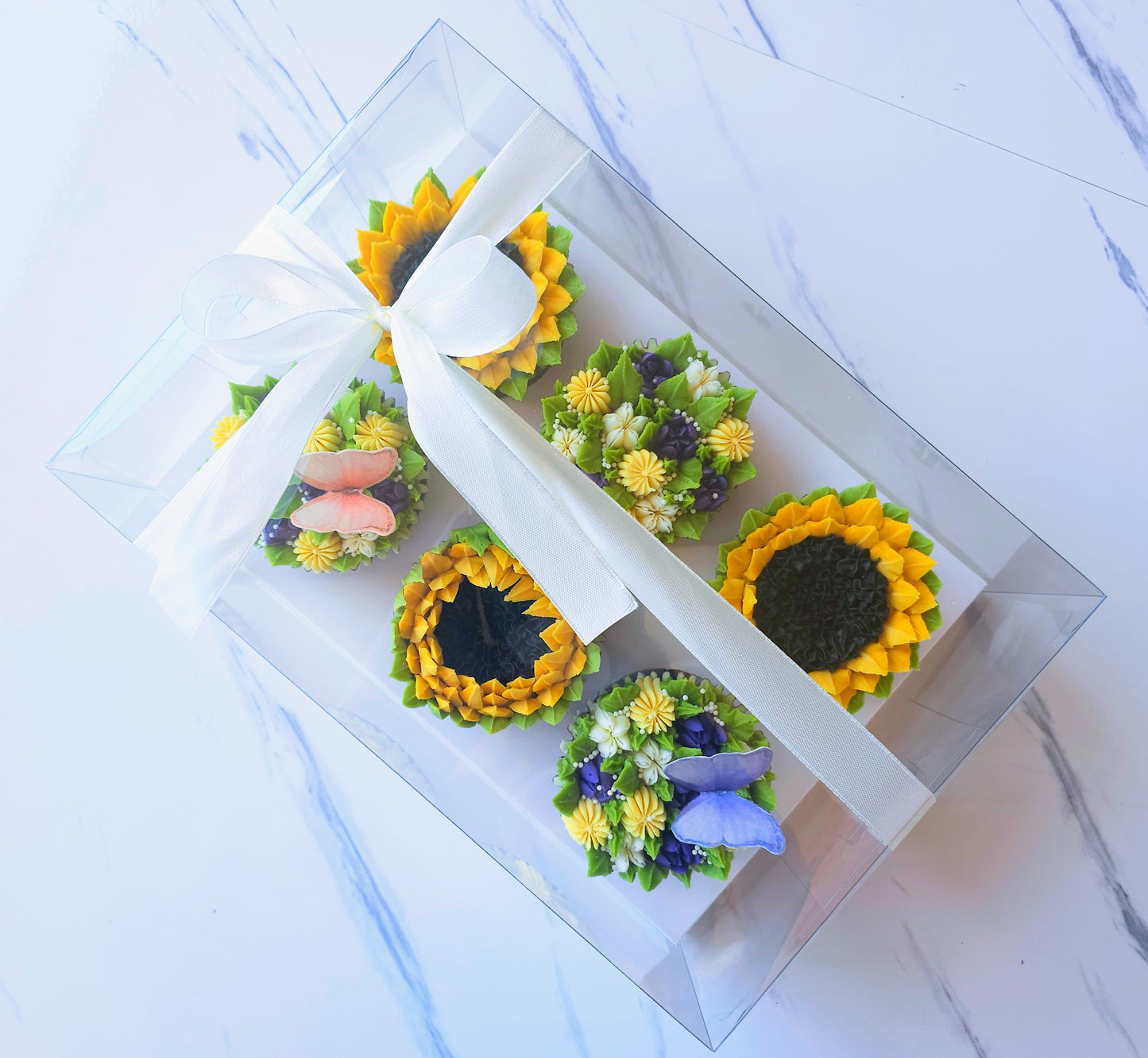 Warm Sunny Smiles Limited Edition Floral Cupcakes