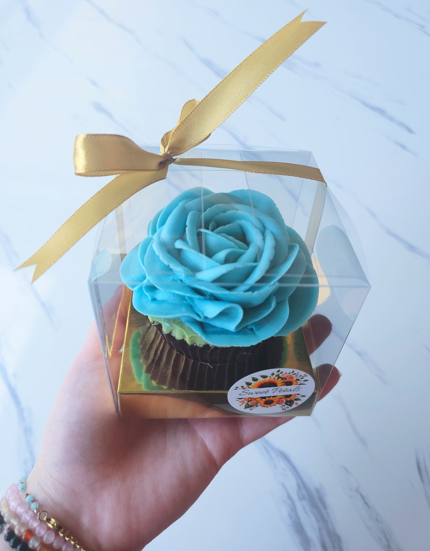 Individual Floral Cupcake